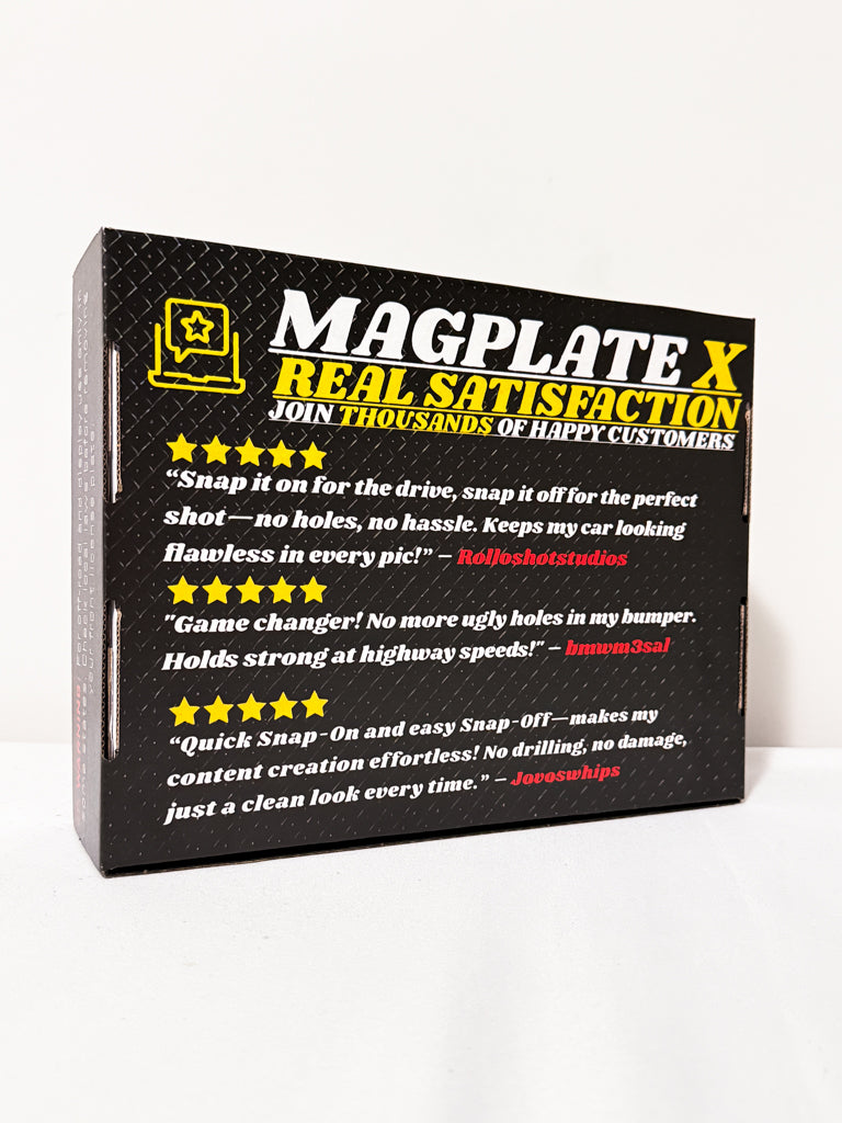 MagPlate X - America's First-Ever Front Magnetic License Plate Kit